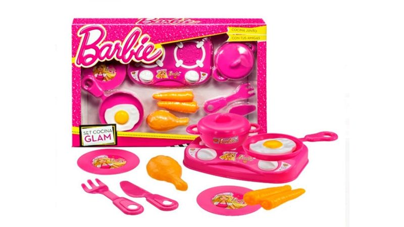 Barbie Juego De Cocina con anafe 422 Kinderland