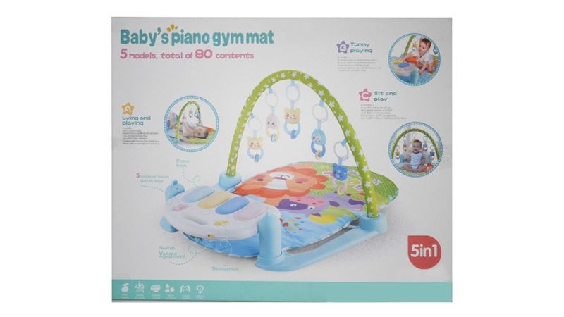 Gimnasio Para Bebe con manta Piano Luz Y Sonido Verde 1700156