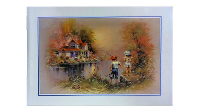 Puzzle 1000 Piezas Niños Pescando En Casa Del Lago 1963514 - Kinderland