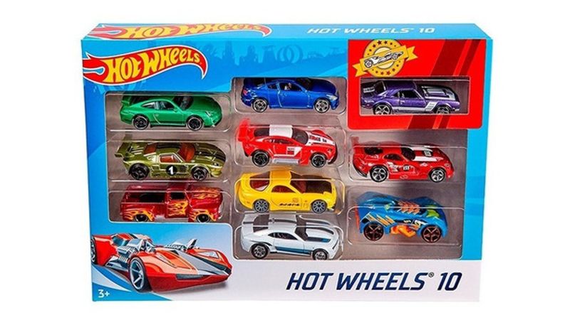 Hot Wheels Pack X10 Coleccion Autos Surtidos - Mattel