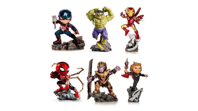 Combo X Figuras Avengers Endgame Minico Iron Studios