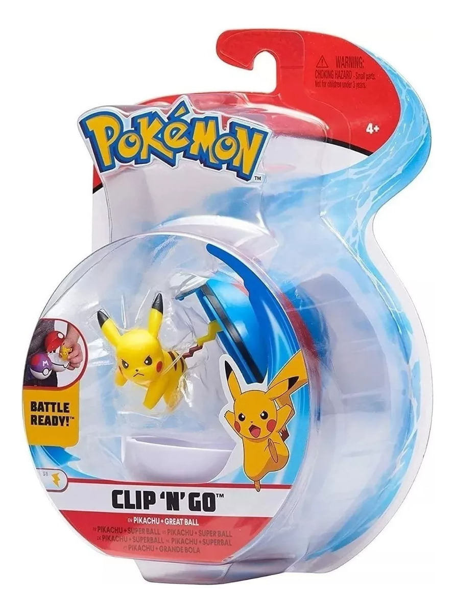 Juguete Pokémon Clip N´ Go Coleccionable + Pokebola Febo - FEBO