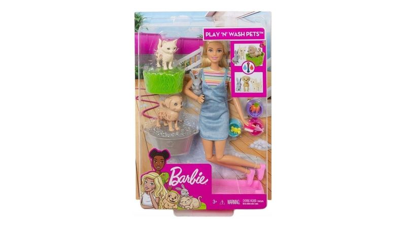 Barbie baño de discount mascotas