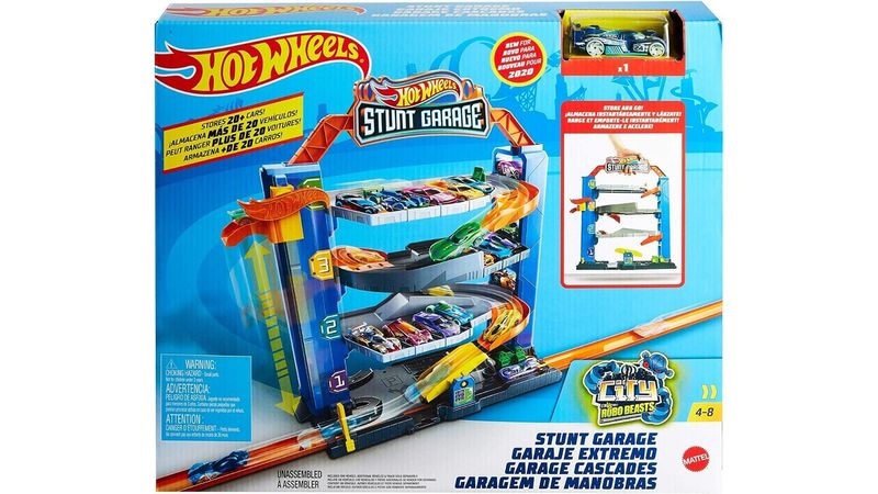 Hot Wheels Pista Stunt Garage Play Set Gnl70 Mattel Kinderland
