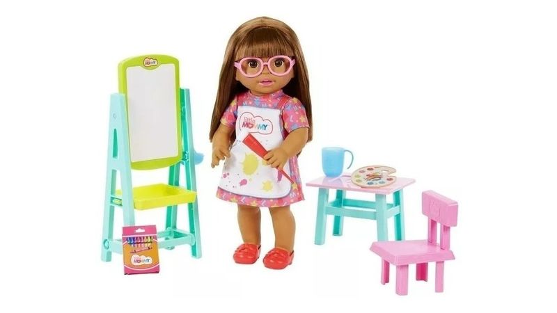 Muñeca Little Mommy Mi Primer Dia De Escuela Mattel Hbj58