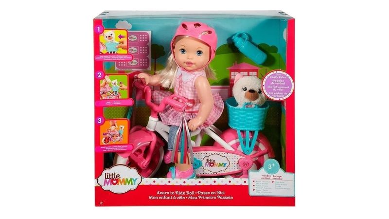 Muñeca little mommy store paseo en bici