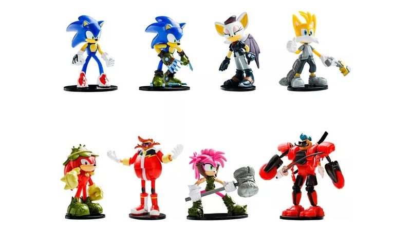 Figuras Articuladas Sonic Prime 8 Piezas 