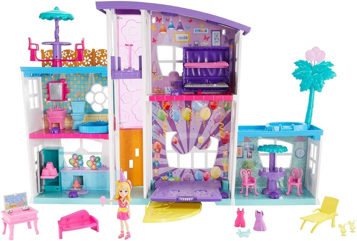 Muñeca Peluche Polly Pocket Polly Pocket Mega Casa De