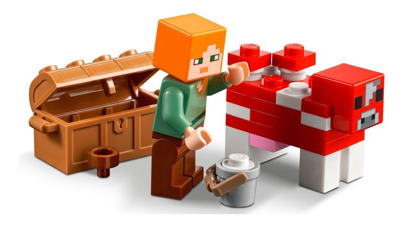 Set LEGO Minecraft La Casa-Champiñón 21179