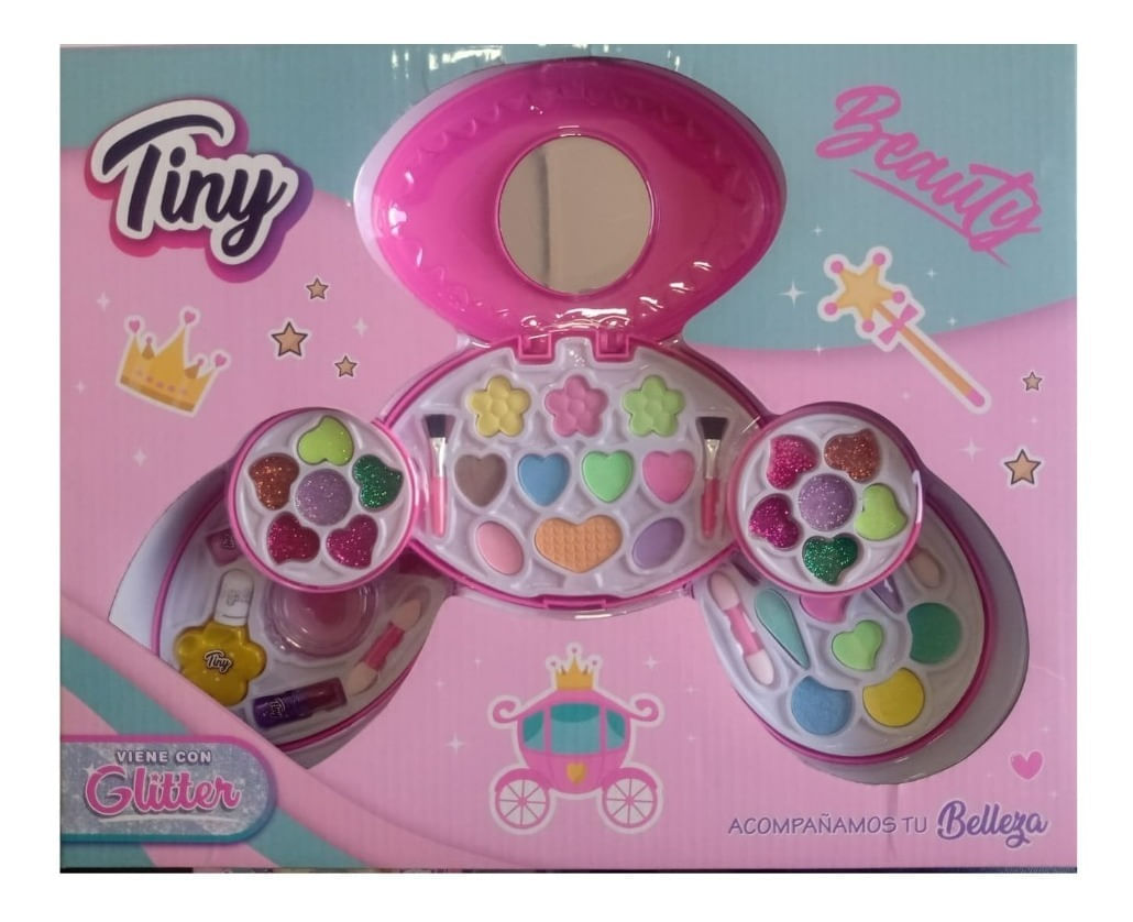 Tiny Set De Maquillaje Ovalo Con Sombras Glitter 3231 - Kinderland