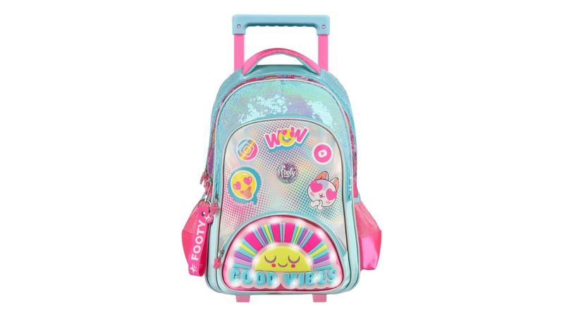 Footy Mochila Unicornio Con Carro Y Luz 18 F2101.01 - Kinderland