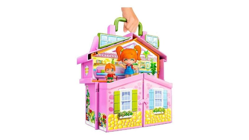 Muñecas La Casita De Pin Y Pon Pinypon La Casa Rosa Maletín