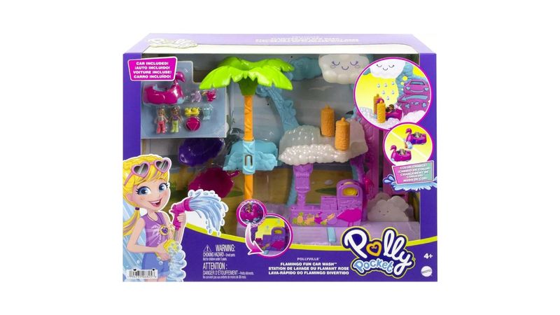 Polly Pocket Muneca Pollyville Auto lavado HHJ05 Kinderland