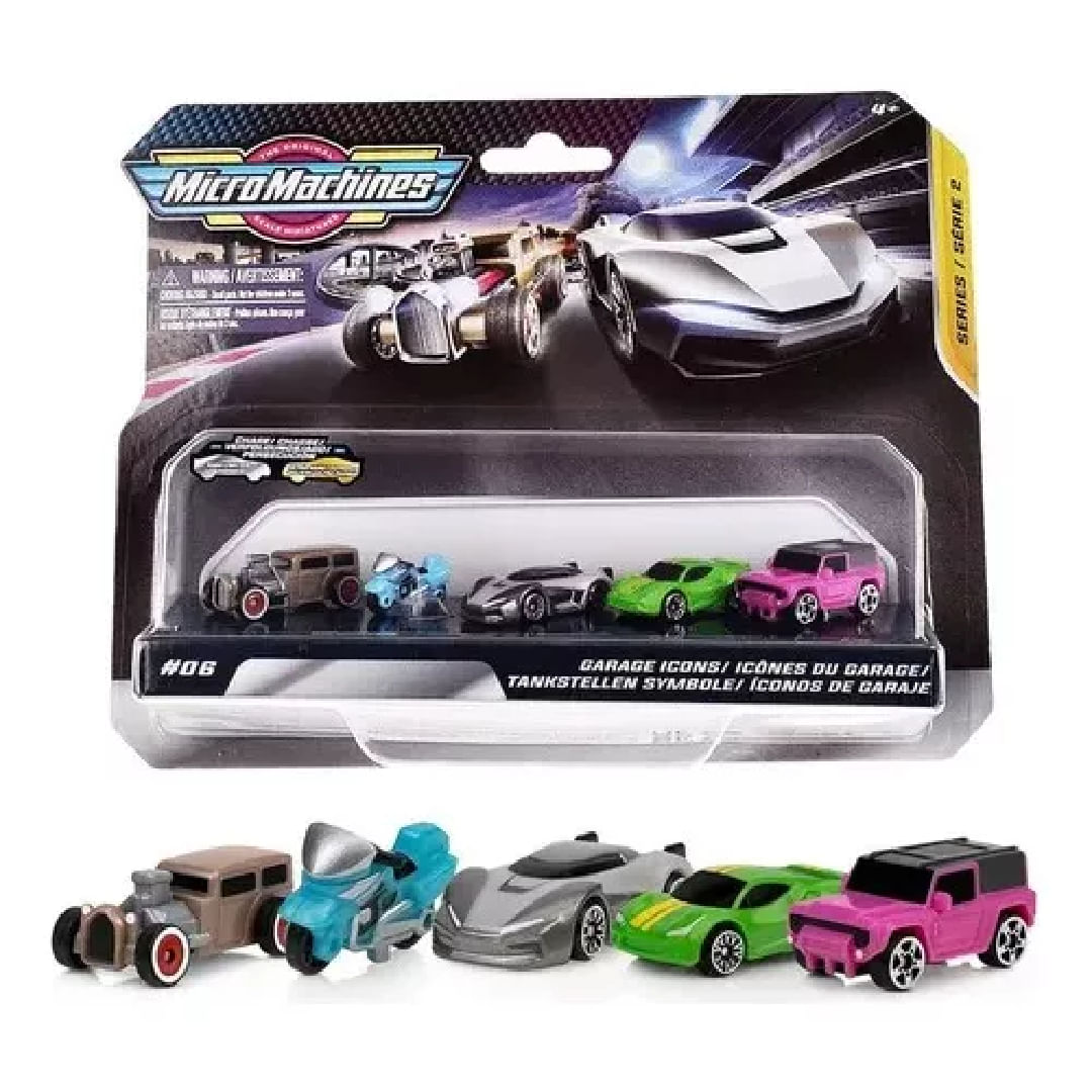 Pack X5 Autos Mini Micro Machines Autitos 3cm 86109