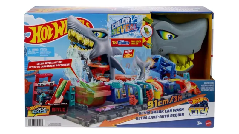 Car Wash Pista Del Tiburon Lavado Pista Del Tiburon Hot Wheels Hw