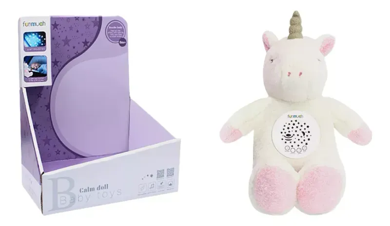 Peluche Unicornio Proyector con Sonido 1952296-1737037778046