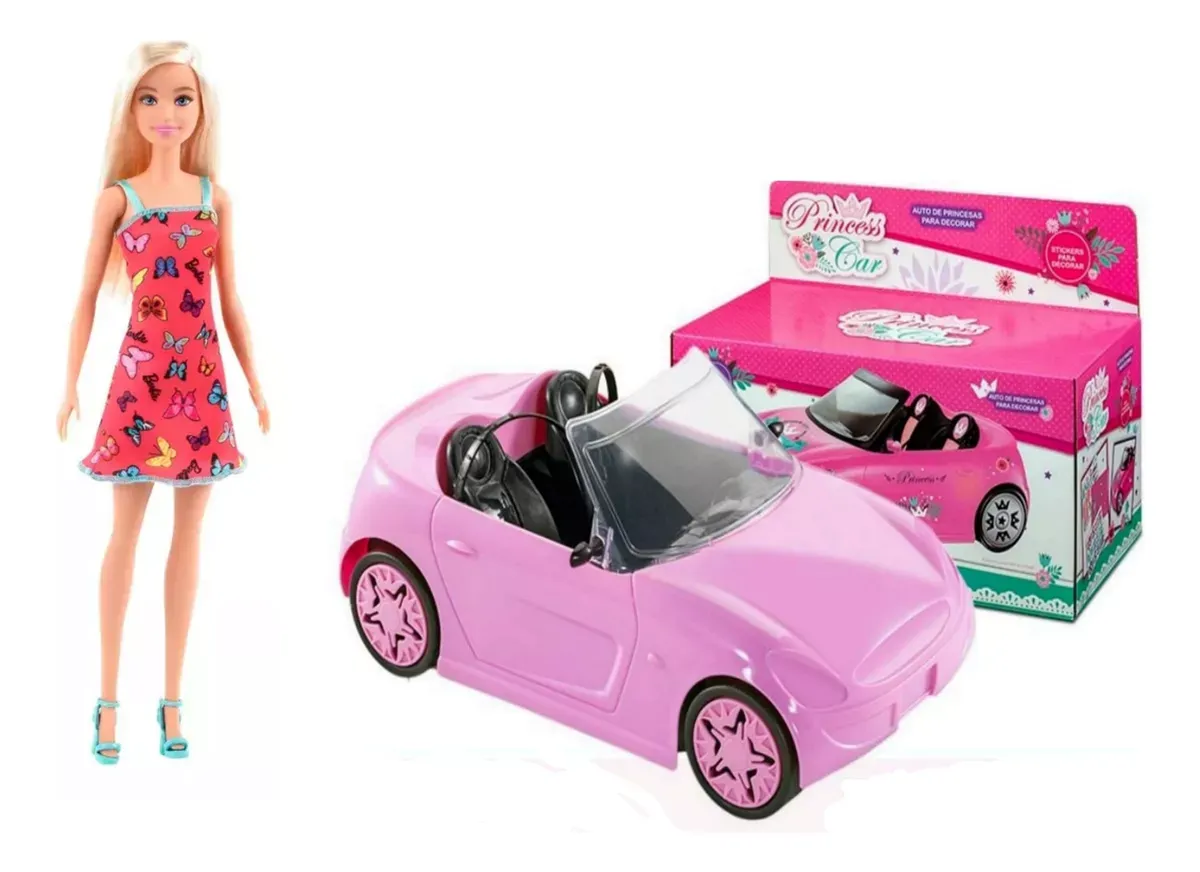 Barbie Convertible MuÃ±eca Barbie Con Carro Muñeca Barbie El