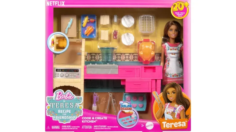Barbie Receta de la amistad de Teresa Set Crea y Cocina JCT06