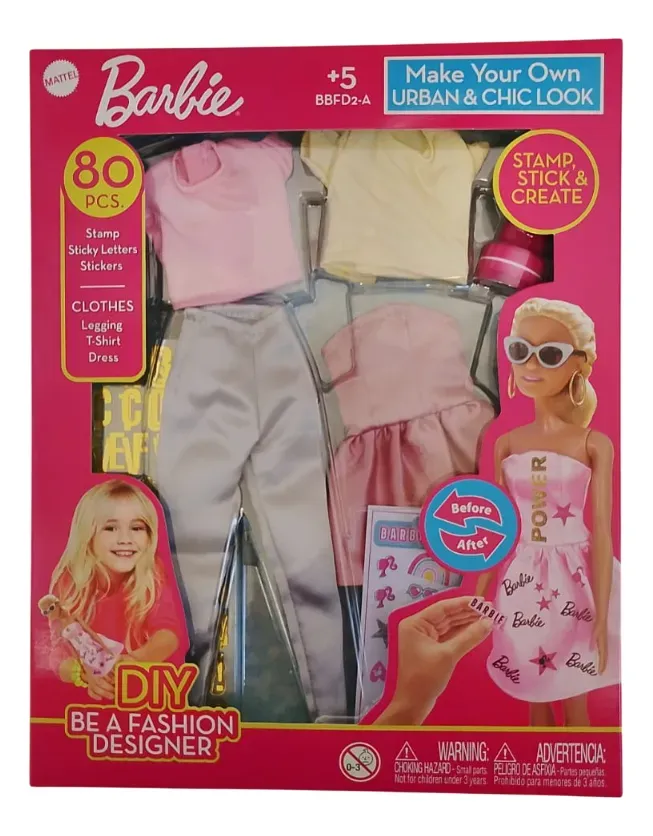 Barbie Set Ropa De Muñeca Para Diseñar Bbfd2-a Kinderland
